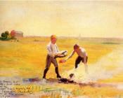 托马斯 波洛克 安舒茨 : Boys by a Fire